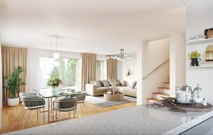 Wohnen Reihen/Doppelhaus Erstbezug! Doppelhaushälften in massiver Holzbauweise 2103 Langenzersdorf