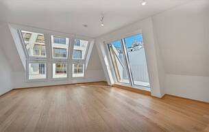 Wohnen Wohnung THE TEMPTATION - Dachgeschosstraum - 2 Zimmer mit großzügiger Freifläche und Rundumblick 1180 Wien