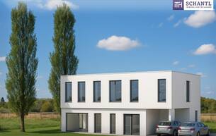 Anlage Einfamilienhaus Modernes Wohnen in Massivbauweise – Einfamilienhäuser mit durchdachtem Raumkonzept in Wien-Nähe in Deutsch Wagram – freier Blick ins Grüne + unverbautes Gegenüber! 2232 Deutsch-Wagram