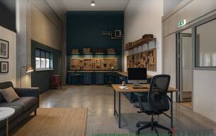 Gewerbe Lager Ebenerdige Halle | modernes, repräsentatives Gelände | nutzbar als Werkstatt, Lager oder Büro | beheizt & mit Wasseranschluss 2100 Korneuburg