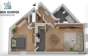 Wohnen Wohnung Sehr gepflegte 2-Zimmer-Wohnung mit 52,5 m² in zentraler Grazer Lage 8020 Graz