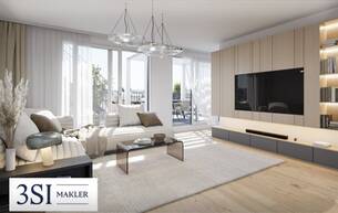 Wohnen Wohnung Die Symbiose - Pärchentraum im Neubau mit südseitigem Balkon 1140 Wien