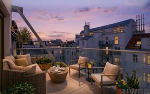 Anlage Wohnung ERSTBEZUG II 53m² WOHNZIMMER + WOHNKÜCHE II MAISONETTE MIT BALKON UND TERRASSE II 3 BÄDER - 3 WC´s II LUFTWÄRMEPUMPE + KLIMA II NÄHE AKH UND U6 ALSER STRASSE II ANLEGERPREIS 1090 Wien,Alsergrund