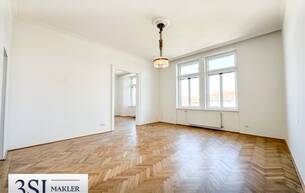Wohnen Wohnung Lichtdurchflutet, renoviert und großzügig geschnitten - Elegante 4-Zimmer-Altbauwohnung mit Weitblick - in Top-Lage des 4. Bezirks beim Wiener Hauptbahnhof 1040 Wien