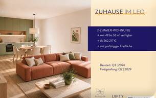 Wohnen Wohnung FÜR ANLEGER // Zuhause IM LEO | Tolle 2 Zimmer Wohnung | Garten & Terrasse | Tiefgarage im Gebäude | Hauptstraße | Sommer 2029 - Top 7 2333 Leopoldsdorf