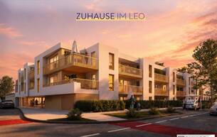 Wohnen Wohnung Zuhause IM LEO | Exklusive 2 Zimmer Gartenwohnung mit Terrasse | Tiefgarage im Gebäude | Hauptstraße | Sommer 2029 - Top 8 2333 Leopoldsdorf