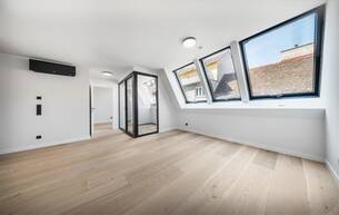 Wohnen Wohnung Sonniger Erstbezug mit Südwest-Loggia in neu ausgebautem Dachgeschoß! 1050 Wien