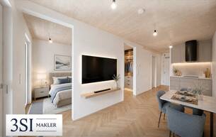 Anlage Wohnung Kompakt wohnen, mit Community Features Wohnraum erweitern – 1,5 Zimmer im LeopoldQuartier 1020 Wien