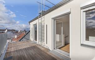 Wohnen Wohnung Herrliche 2 Zimmer Maisonette mit traumhafter Terrasse und Einbauküche 1100 Wien