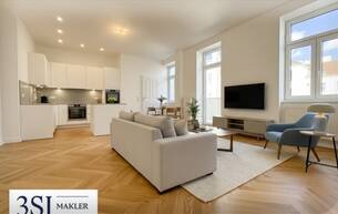Wohnen Wohnung Altbau trifft Design – Traumhafte 3-Zimmer-Wohnung frisch saniert mit hofseitigem Balkon 1100 Wien